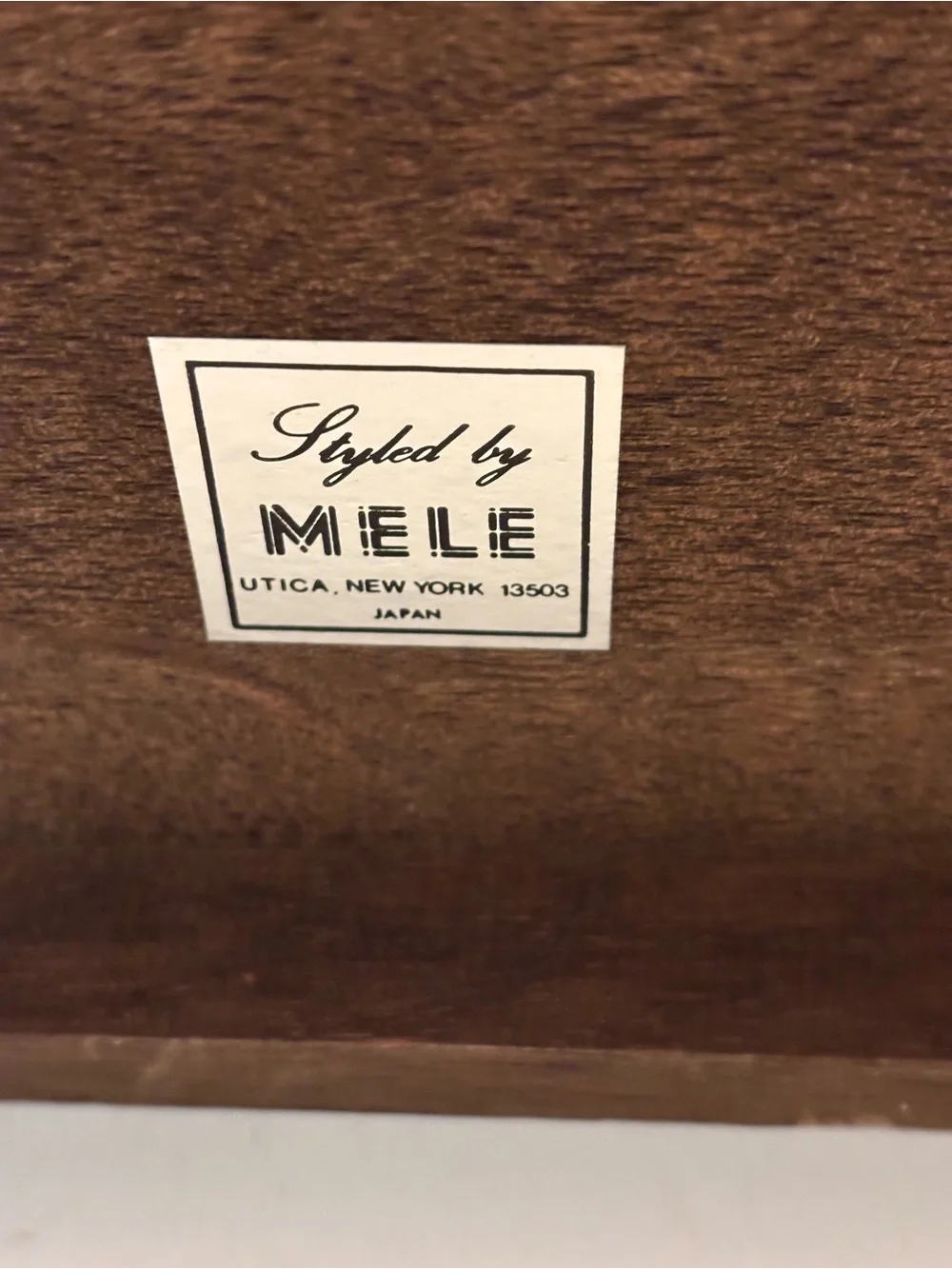 Vintage Mele Large Wooden Jewelry Box-Lattice Doors/Jewelry Storage Organizer